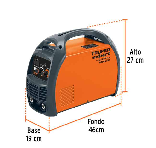 SOLDADORA INVERSORA 250A, 220V, 17411 TRUPER