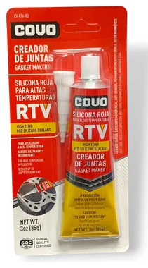 SILICONA ROJA PARA ALTAS TEMPERATURAS RTV CV-RTV-RD COVO