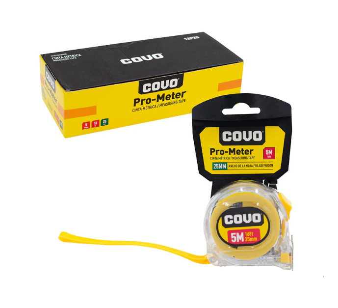 METRO 5M/25MM TRANSPARENTE A145-9MT05525 COVO 