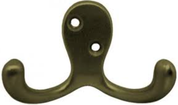 GANCHO PARA COLGAR BRONCEADO DOBLE F01442AB BEST VALUE