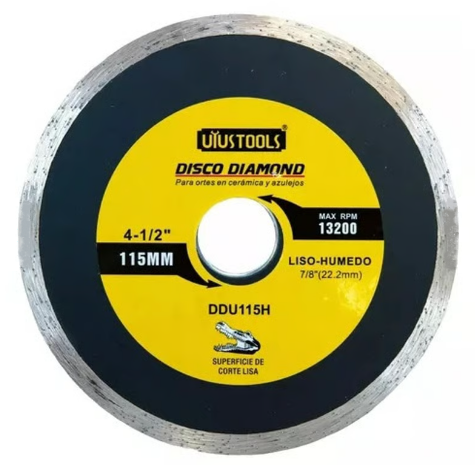 DISCO DIAMANTADO CONTINUO 4-1/2 DDU115H UYUSTOOLS