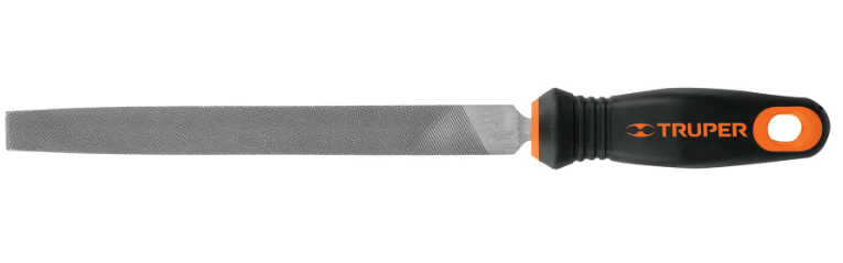 LIMA PLANA BASTARDA 8" CON MANGO DOBLE INYECCIÓN, 15311 TRUPER 