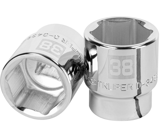 DADO DE 38MM 6PUNTAS CUADRO 3/4' 14989 TRUPER