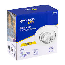 LUMINARIO EMPOTRAR DIRIGIBLE CURVO BLANCO 46623 VOLTECK