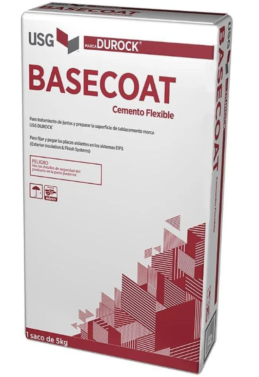 USG BASECOAT CEMENTO FLEXIBLE EN POLVO GRIS SACO DE 22.7 KG