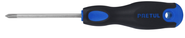 DESARMADOR DE CRUZ 3/16' X 8' MANGO COMFORT GRIP, 28085 PRETUL