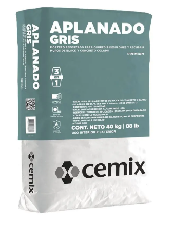 APLANADO 40KG GRIS