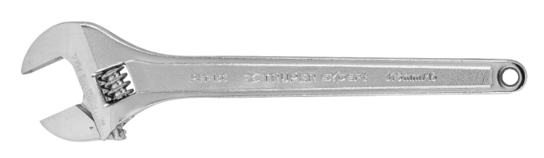 LLAVE AJSUTABLE (PERICO) 15' PROFESIONAL CROMADA 100049 TRUPER