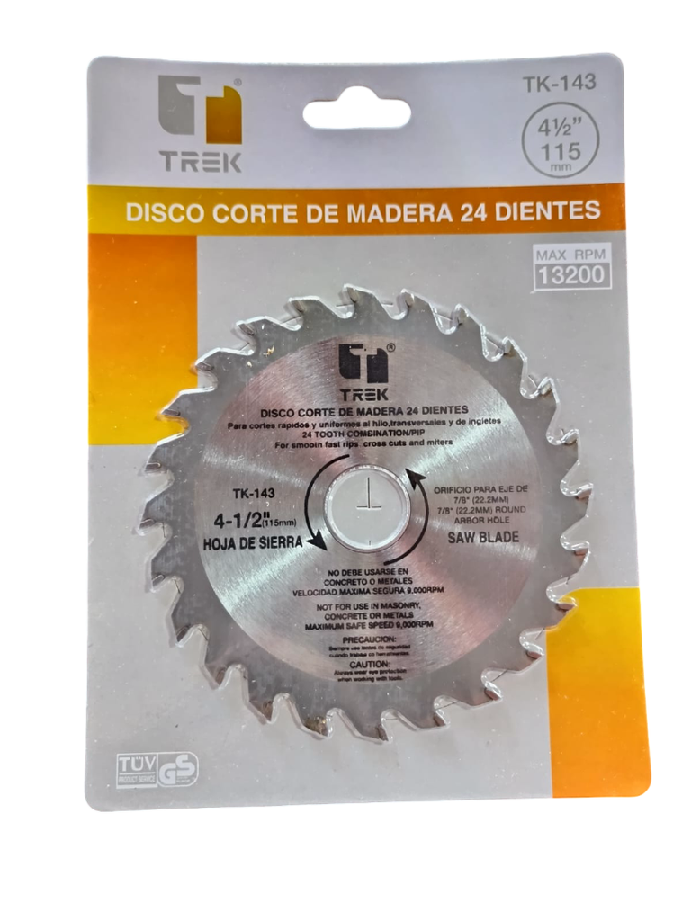 DISCO DIAMANTADO DE 9" CONTINUO TK-141 TREK