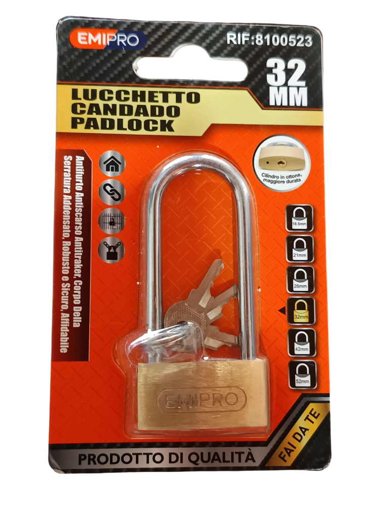 CANDADO 32MM 8100523 EMIPRO
