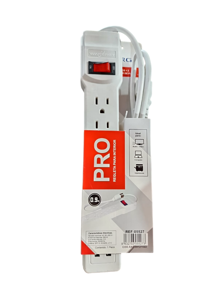 REGLETA CON PUERTOS USB 05527 PRO