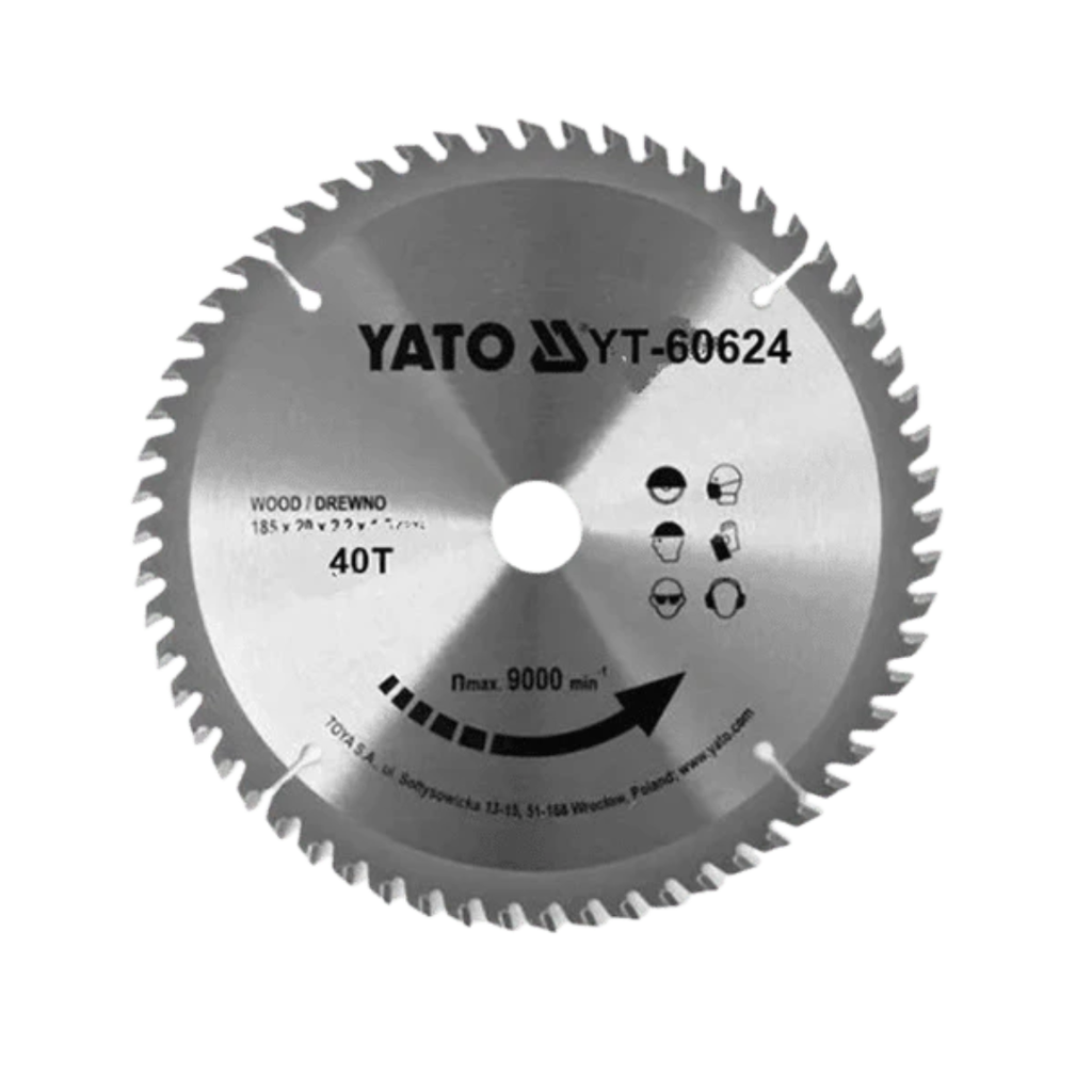 DISCO CORTE MADERA 7 1/4 X 40T YT-60624 YATO