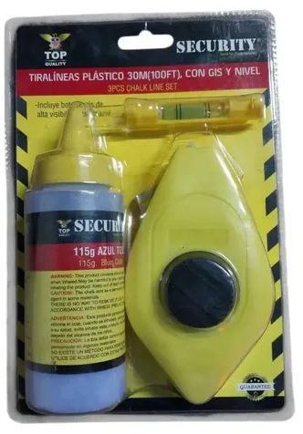 TIRALINEAS PLASTICO CON GRIS Y NIVEL A136-F1030 SECURITY