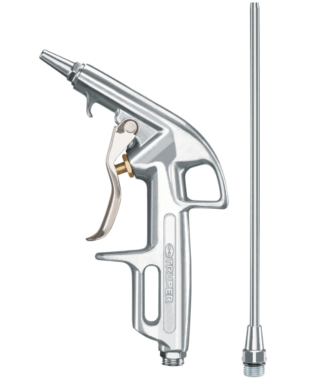 PISTOLA DE ALUMINIO PARA SOPLETEAR 2 BOQUILLAS 10647 TRUPER