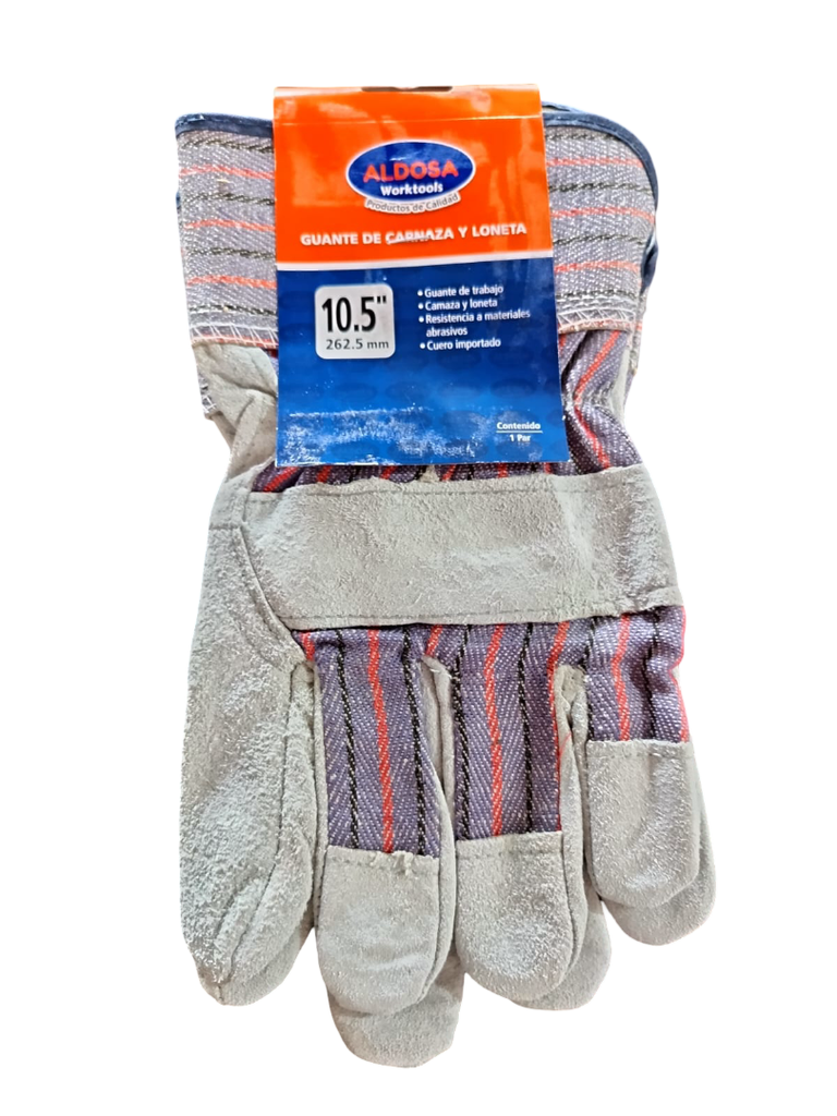 GUANTE DE CUERO Y LONA ALF0094 ALDOSA
