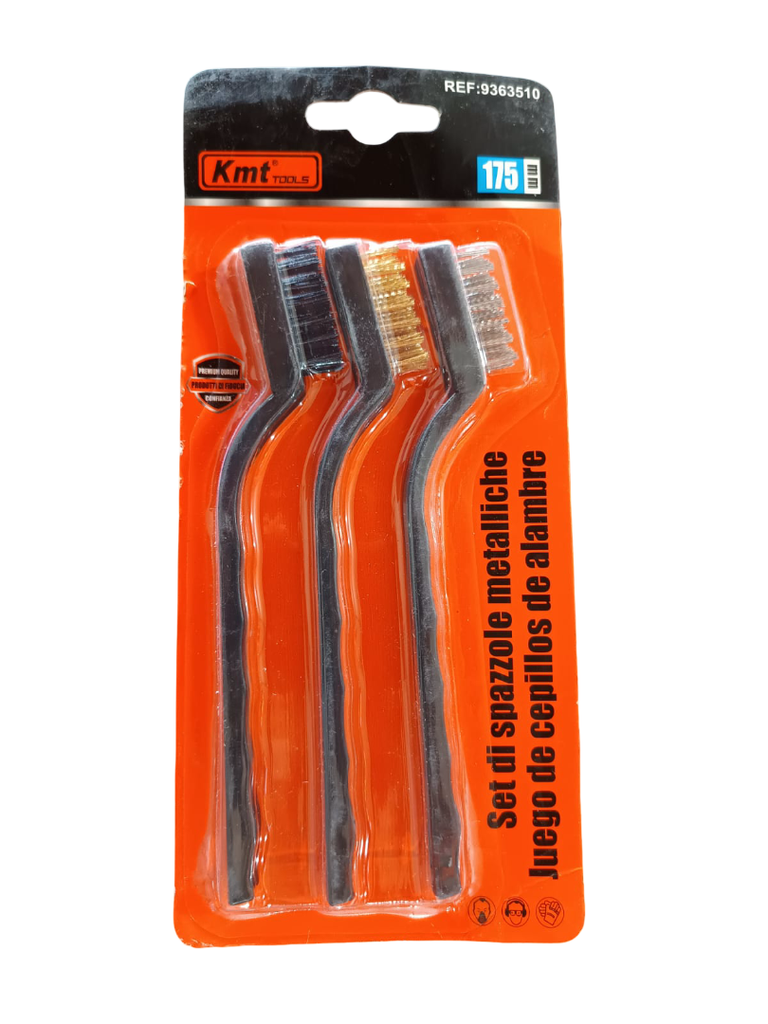 KIT DE CEPILLOS 175MM 3 PZS 9363510 KMT TOOLS
