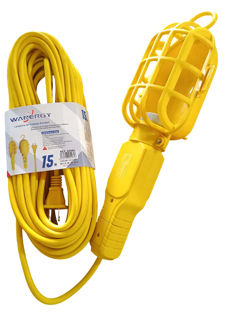 EXTENSION CON FOCO 15MTS 05585 WANERGY