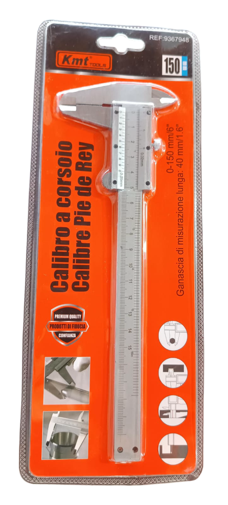 VERNIER ACERADO 150MM 9367948 KMT TOOLS