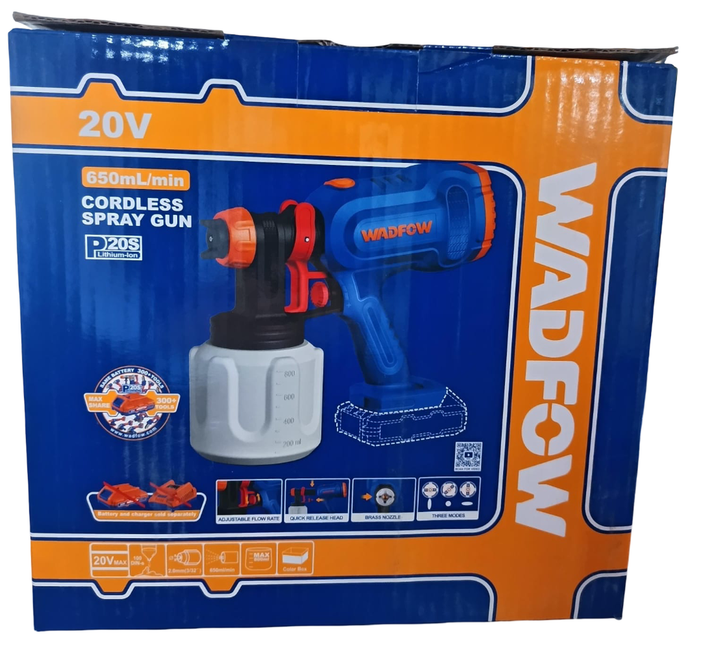 PISTOLA PINTAR INALAMBRICA 20V S/BAT WSU3066 WOLFOX