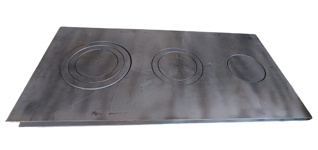 PLANCHA P/ESTUFA 3/16 18X36 3 HORNILLAS