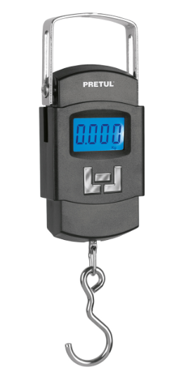 BASCULA ELECTRONICA COLGANTE DE PILAS 50KG 28180 PRETUL