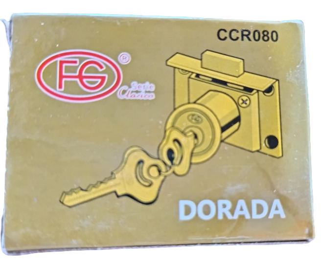 CHAPA PARA GAVETA #808 DORADA