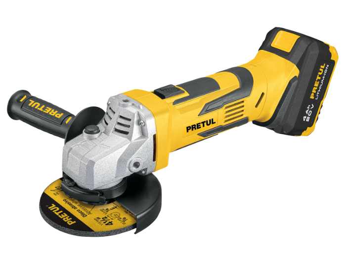 ESMERILADORA 4-1/2" 20V 1 BATERÍA 4AH, 28267 PRETUL