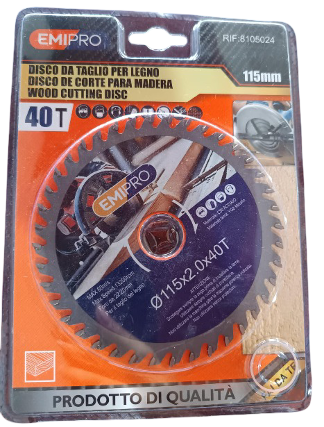 DISCO DE SIERRA 115MMX2.0X40T 8105024 EMIPRO