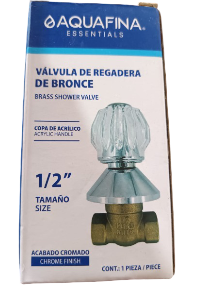 LLAVE DE DUCHA CORTA 1/4" VUELTA A-6085 AQUAFINA