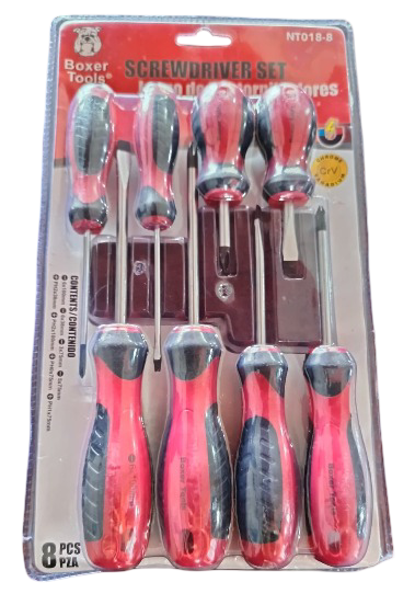 DESARMADORES 8 PZA NT018-8 BOXER TOOLS