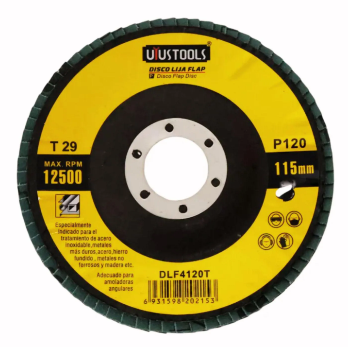 DISCO LIJA FLAP P/METAL 115MM #120 DLF4120T UYUSTOOLS