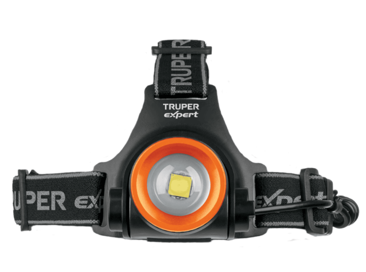 LINTERNA DE MINERO LED 1100 LM RECARGABLE 103777 TRUPER EXPERT