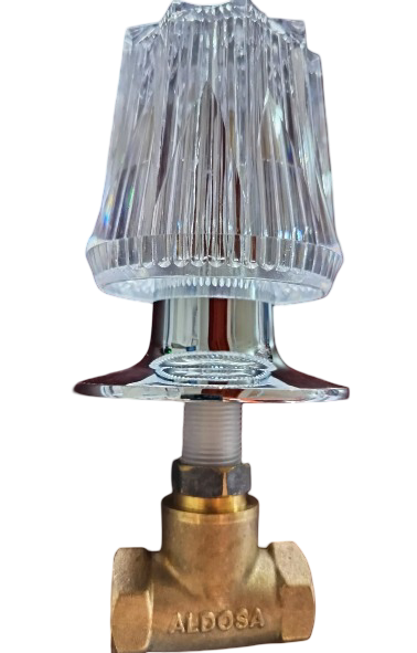 LLAVE DE DUCHA CUELLO LARGO ACRILICA CIERRE RAPIDO (1/4 VUELTA) AL0094-14 ALDOSA
