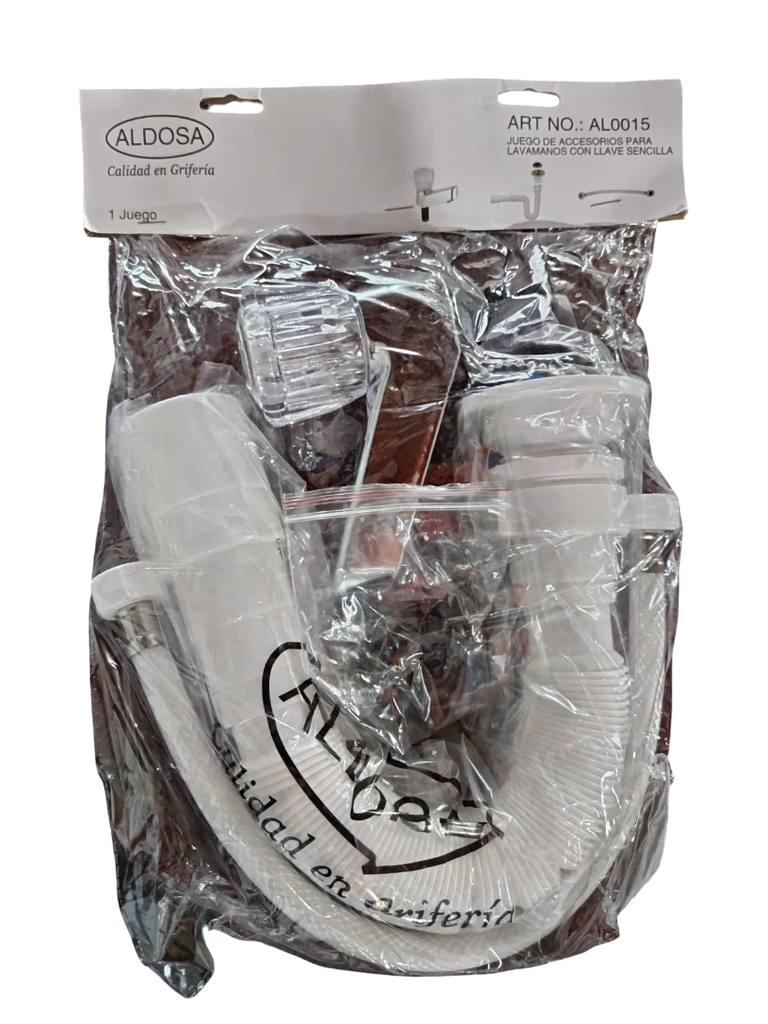 KIT DE INSTALACION P/LAVAM (LLAVE SENCILLA) AL0015 ALDOSA