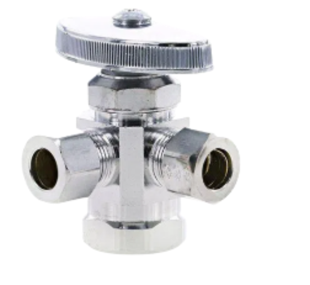 CONTRALLAVE DE 2 SALIDAS 1/2X3/8X3/8 A411