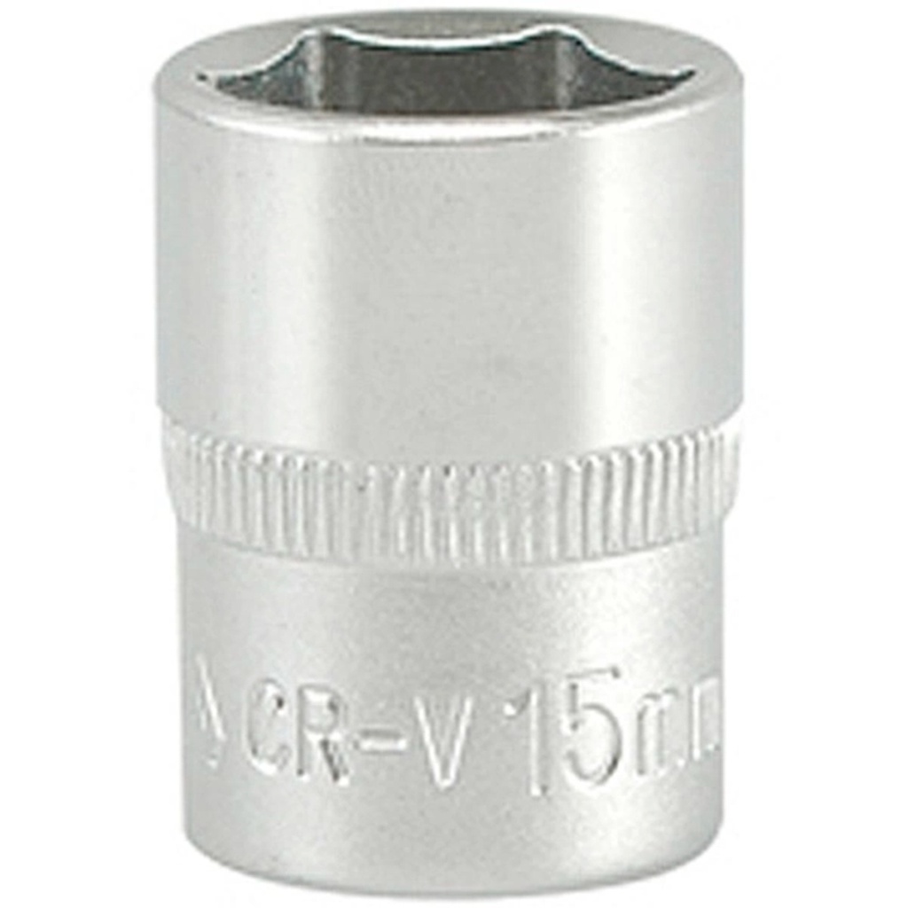 COPA CORTA HEXAGONAL15MM 3/8" 6 PT CRV