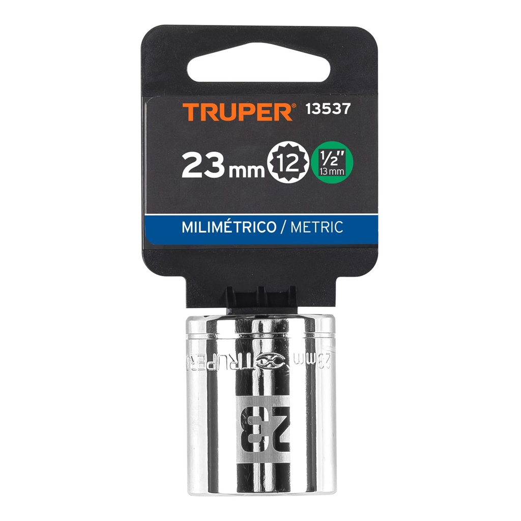 COPA MILIMETRICA 1/2" 23MM 13537 TRUPER