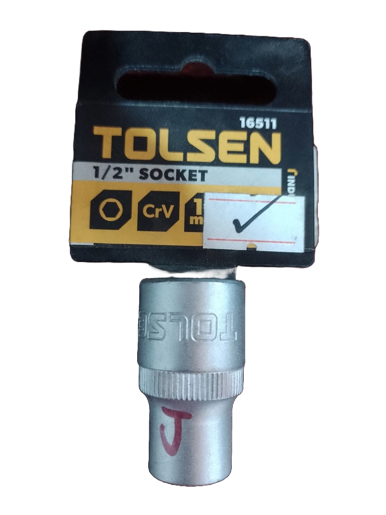 COPA MILIMETRICA INDUSTRIAL DE 1/2" DE 11MM 16511 TOLSEN