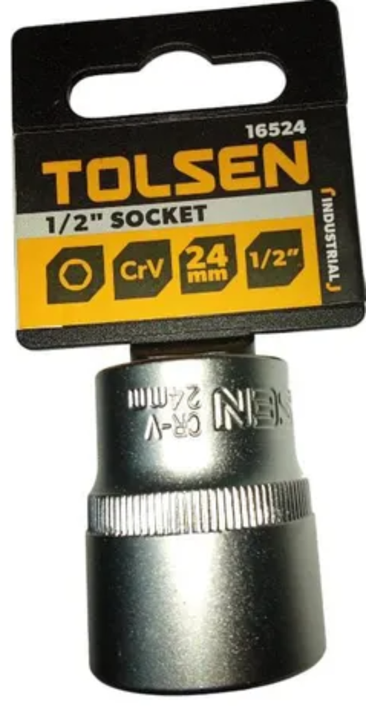 COPA MILIMETRICA INDUSTRIAL DE 1/2"DE 24MM 16524 TOLSEN