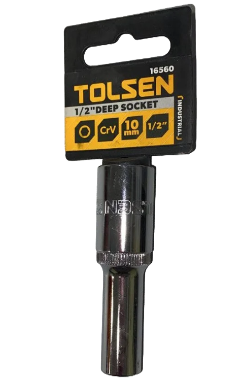 COPA MILIMETRICA INDUSTRIAL LARGA DE 1/2" DE 10MM 16560 TOLSEN