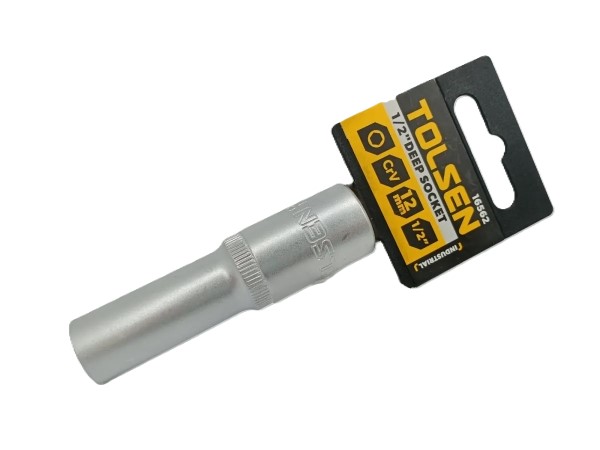 COPA MILIMETRICA INDUSTRIAL LARGA DE 1/2" DE 12MM 16562 TOLSEN