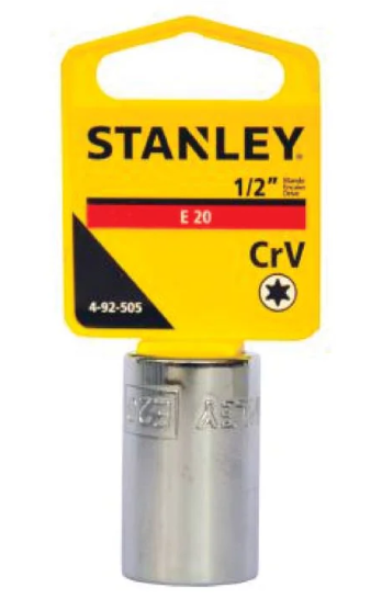 COPA TORX HEM E-20 RAIZ 1/2" 6/1 92-505 STANLEY