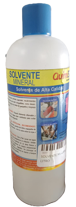 1/2 LITRO SOLVENTE MINERAL