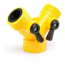 ADAPTADOR "Y" PLASTICO PARA LAVADORA CON LLAVES