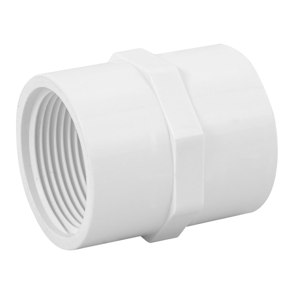 ADAPTADOR PVC HEMBRA CON ROSCA 1 1/4"