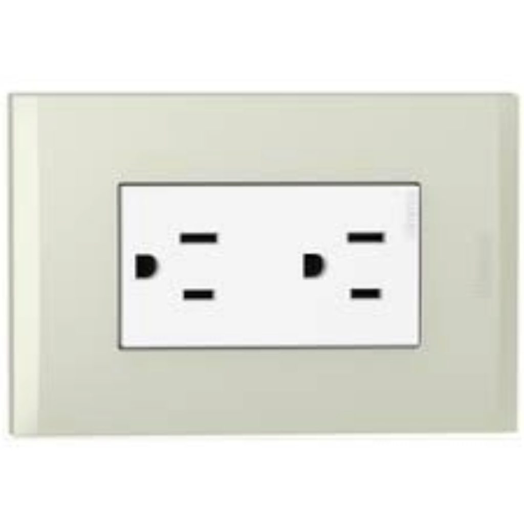 ARMADURA DOBLE POLARIZADA 16A NOVILE CHAMPAGNE AF2228EBCH BTICINO