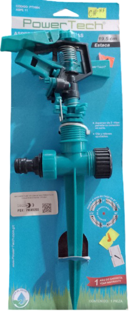 ASPERSOR PLASTICO CON ESTACA PT1084 POWER TECH