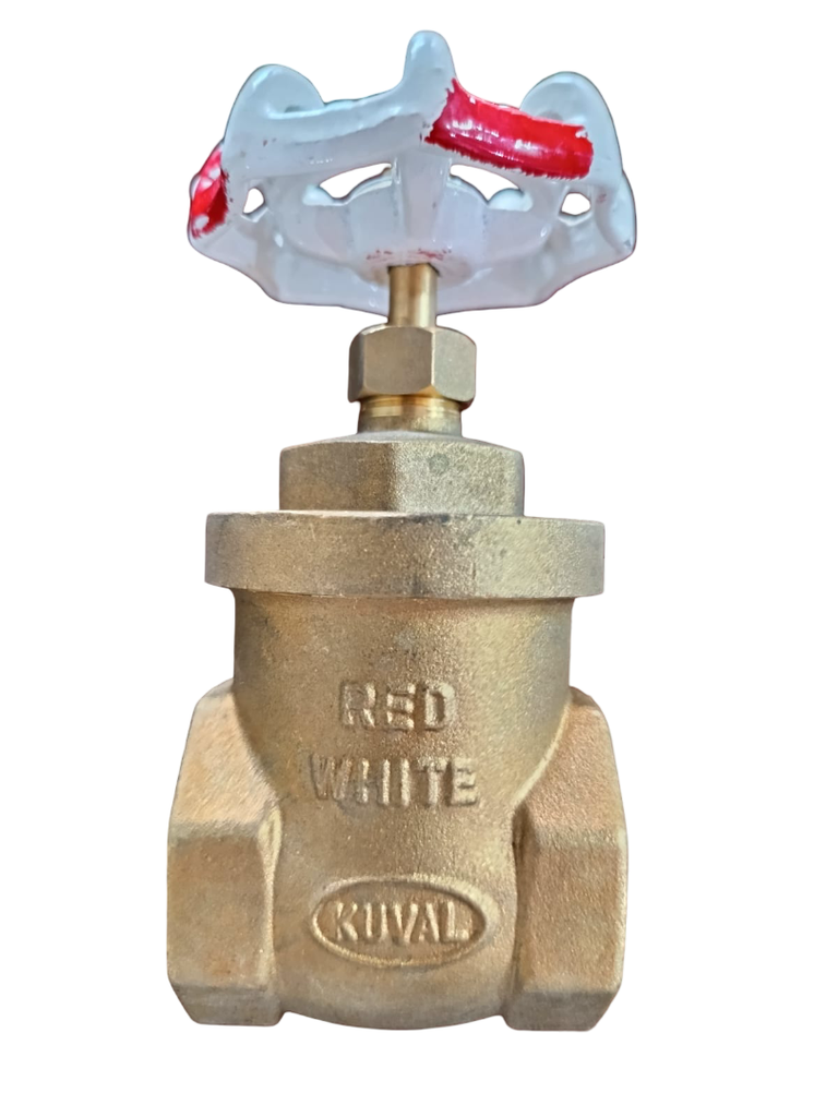 VALVULA DE COMPUERTA BRONCE TIPO PESADO 125 SWP 200 WOG DE 1-1/2 KUVAL