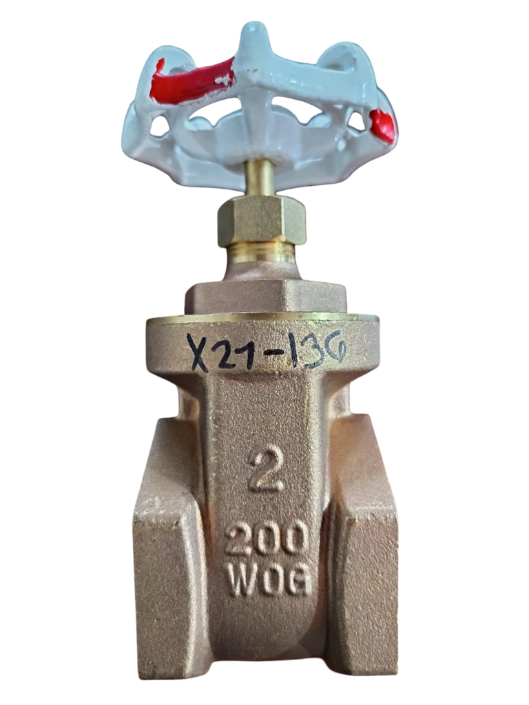 VALVULA DE COMPUERTA BRONCE TIPO MEDIANO 200WOG DE 2 ITALY