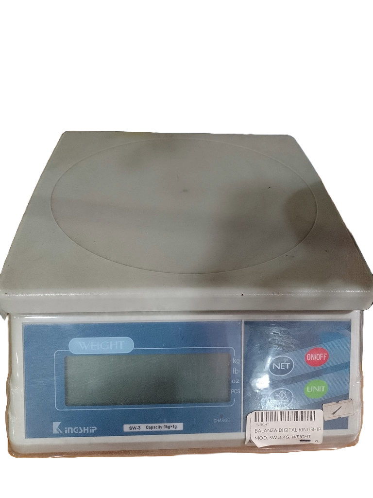 BALANZA DIGITAL MOD. SW 3 KG. WEIGHT KINGSHIP